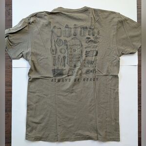 5.11  Always Be Ready Khaki Graphic T-Shirt Large